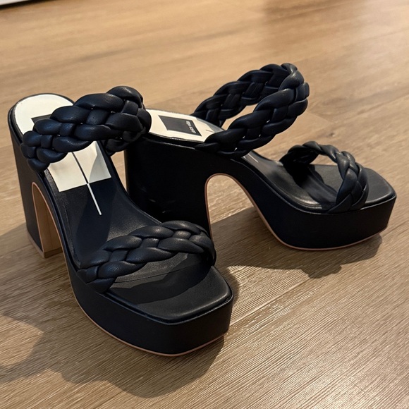 Dolce Vita Shoes - Dolce Vita Black Braided Platform Sandals
